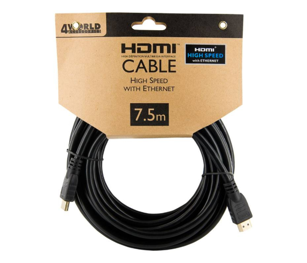 4World HDMI High Speed z Ethernetem 7.5m 08607 - 1394524 - zdjęcie